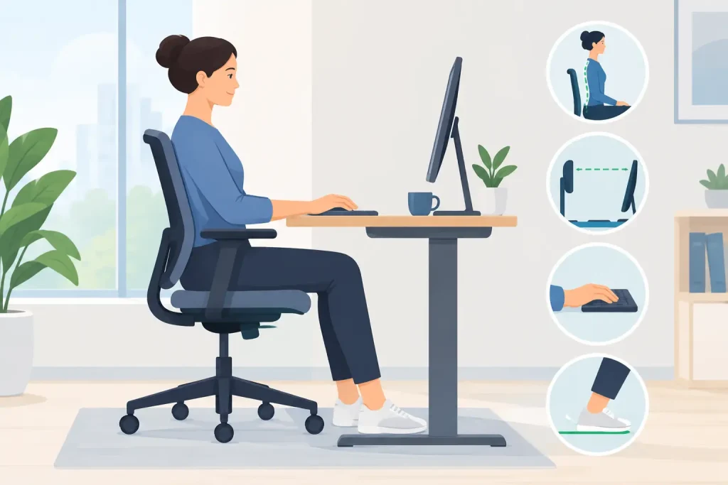 Best Ergonomic Tips for Workers Who Sit All Day